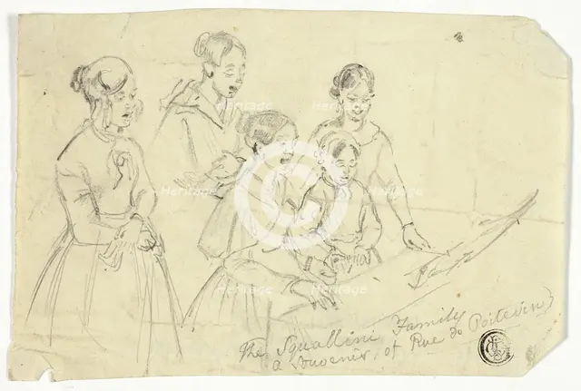 The Squallini Family: A Souvenir of Rue de Poitevin, n.d. Creator: William Parrott.