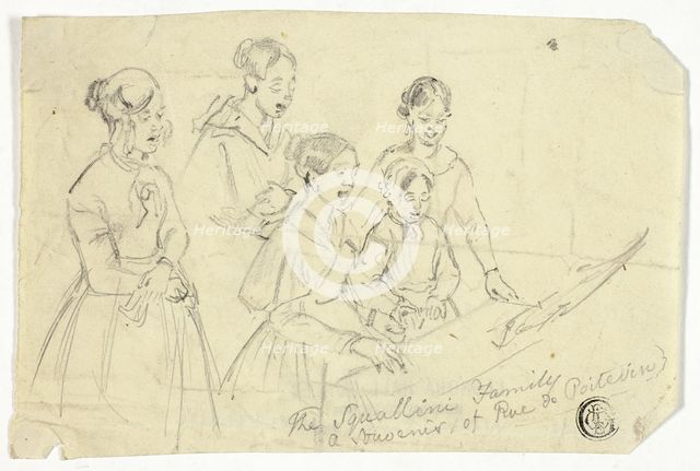 The Squallini Family: A Souvenir of Rue de Poitevin, n.d. Creator: William Parrott.