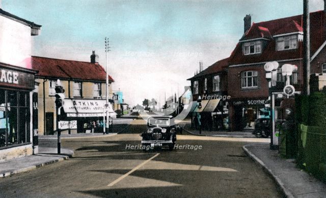 The Square, Braunton, Devon, early 20th century. Artist: Unknown