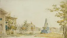 The Square in Kherson, 1797. Artist: Alexeyev, Fyodor Yakovlevich (1753-1824)