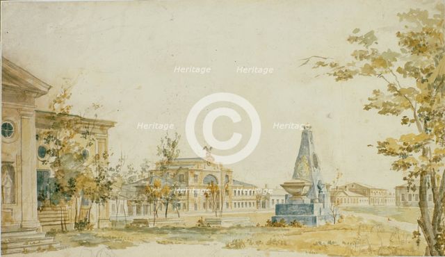 The Square in Kherson, 1797. Artist: Alexeyev, Fyodor Yakovlevich (1753-1824)