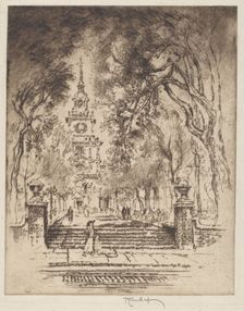The Square, Independence Square, Philadelphia, 1920. Creator: Joseph Pennell