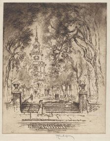 The Square, Independence Square, Philadelphia, 1920. Creator: Joseph Pennell