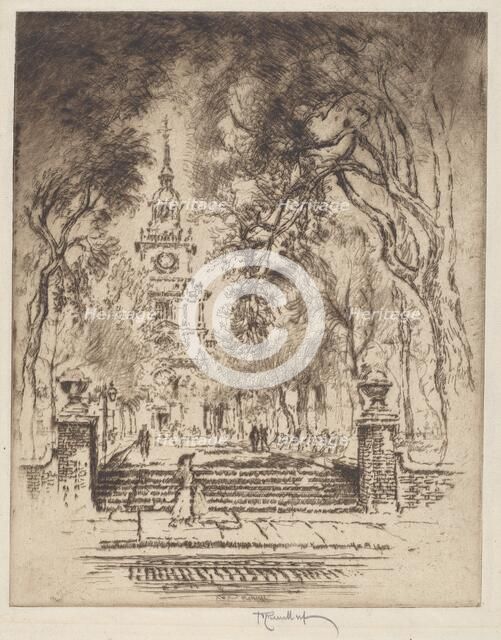 The Square, Independence Square, Philadelphia, 1920. Creator: Joseph Pennell.