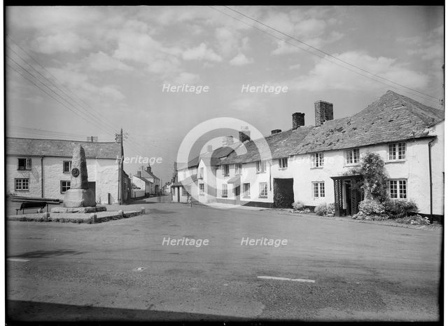 The Square, Kilkhampton, Cornwall, 1945-1960. Creator: Margaret F Harker.