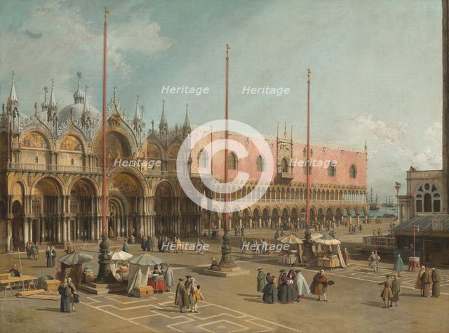 The Square of Saint Mark's, Venice, 1742/1744. Creator: Canaletto.