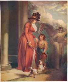 The Squire's Door 1790. Artists: Benjamin Duterrau, JT Herbert Baily