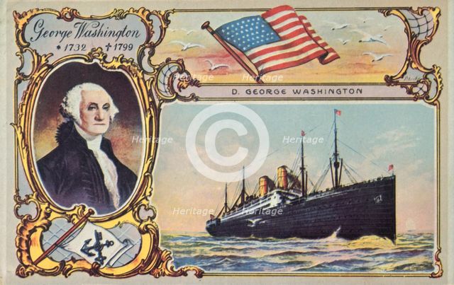 The SS 'George Washington', c1910.  Creator: Unknown.