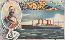 The SS Kaiser Wilhelm II c1910. Creator: Unknown