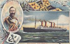 The SS Kaiser Wilhelm II c1910. Creator: Unknown