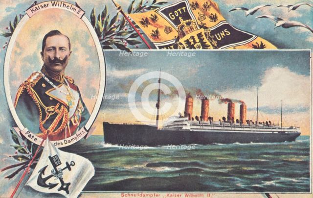 The SS 'Kaiser Wilhelm II', c1910. Creator: Unknown.