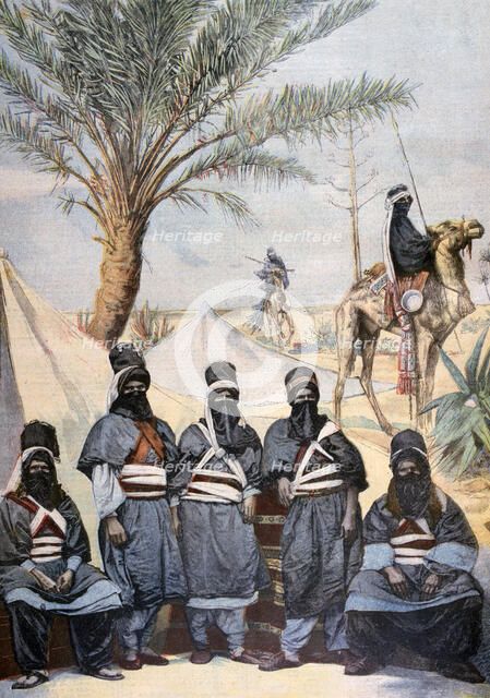 The Tuareg Caravan at the Winter Velodrome, Paris, 1894. Artist: Unknown