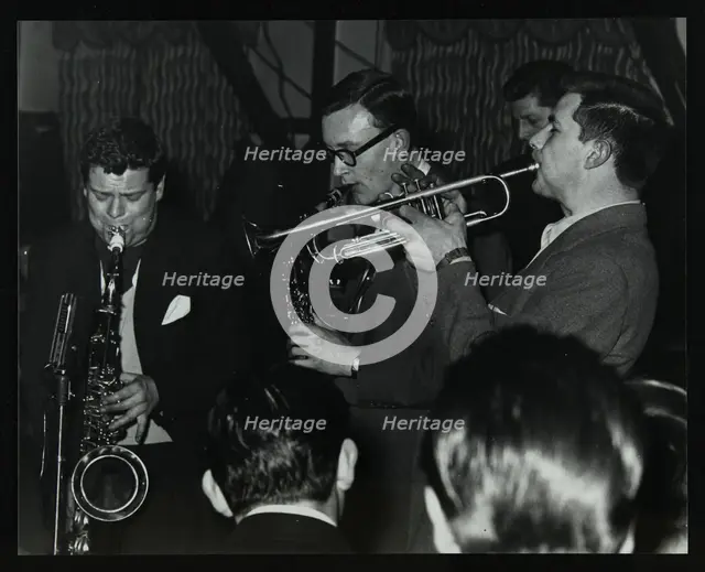 The Tubby Hayes Sextet playing at a modern jazz night at the Civic Restaurant, Bristol, 1955. Tubby  Creator: Denis Williams.