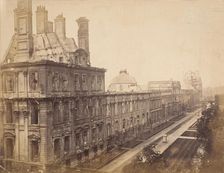 [The Tuileries After Its Destruction by the Communards], 1871. Creator: Hippolyte-Auguste Collard