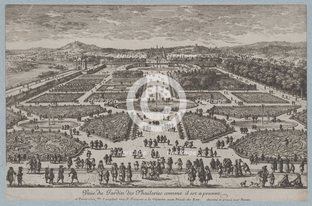 The Tuileries Garden, 1680., 1680. Creator: Adam Perelle.