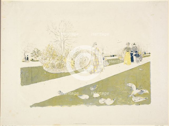 The Tuileries Garden, 1896. Creator: Edouard Vuillard.