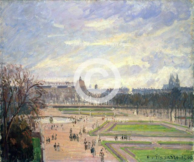 The Tuileries Gardens', 1900. Creator: Pissarro, Camille (1830-1903).