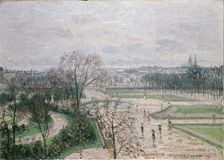 The Tuileries Gardens, Rainy Weather, 1899. Artist: Camille Pissarro