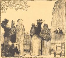 The Tuileries (Les Tuileries), published 1895. Creator: Edouard Vuillard