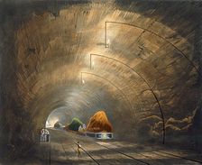 The Tunnel Liverpool and Manchester Railway, 1833. Artist: Thomas Talbot Bury
