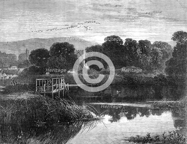 The Turner Gold Medal Landscape of the Royal Academy, by F. Trevelyan Goodall, 1868. Creator: Mason Jackson.