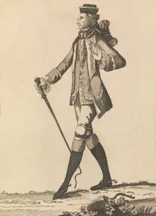 The Turf Macaroni, January 2, 1771. Creator: Matthew Darly