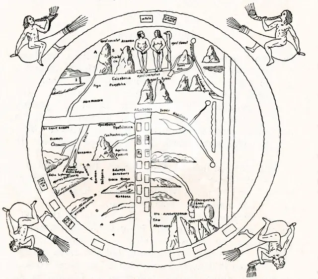 The Turin Map', (8th century), 1912. Artist: Unknown.