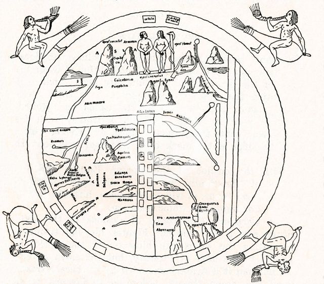 The Turin Map', (8th century), 1912. Artist: Unknown.
