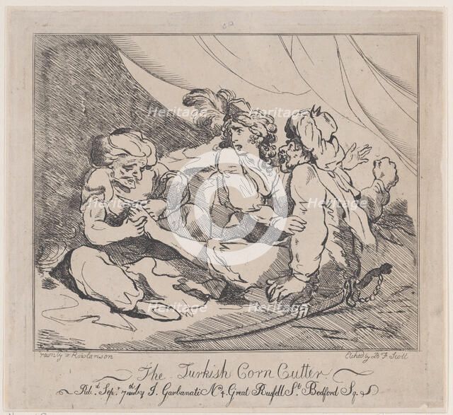 The Turkish Corn Cutter, September 7, 1801. Creator: B.F. Scott.