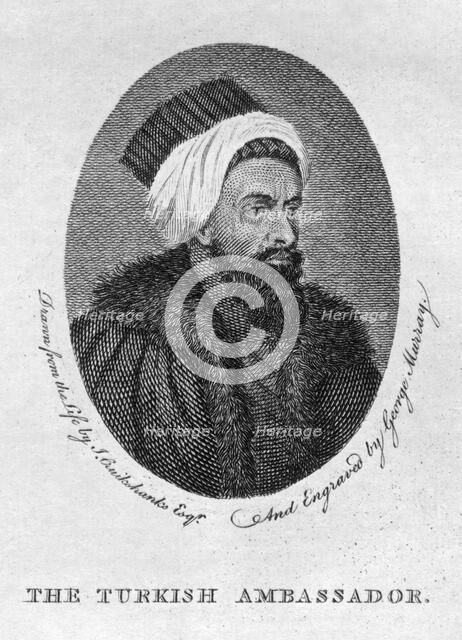 'The Turkish Ambassador', 1794.Artist: George Murray