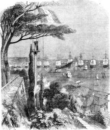 The Turkish Fleet in the Bay of Bujugdere 1854 1854. Creator: Unknown