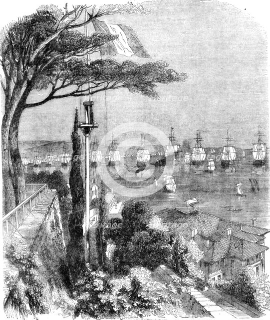 'The Turkish Fleet in the Bay of Bujugdere 1854', 1854. Creator: Unknown.