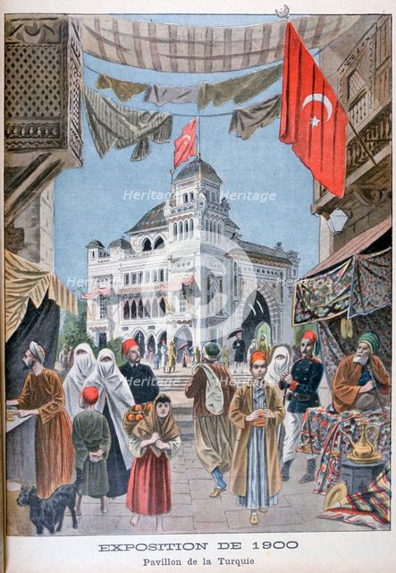 The Turkish pavilion at the Universal Exhibition of 1900, Paris, 1900. Artist: Unknown