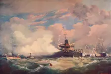 The Turret Armour-Clad Ship Devastation at Spithead, 1873 (1906)
