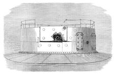 The turret of H.M.S. Glatton after the first shot that struck, 1872. Creator: Unknown