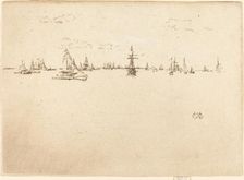 The Turret-Ship, 1887. Creator: James Abbott McNeill Whistler