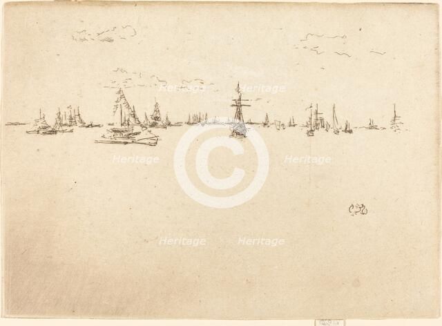 The Turret-Ship, 1887. Creator: James Abbott McNeill Whistler.