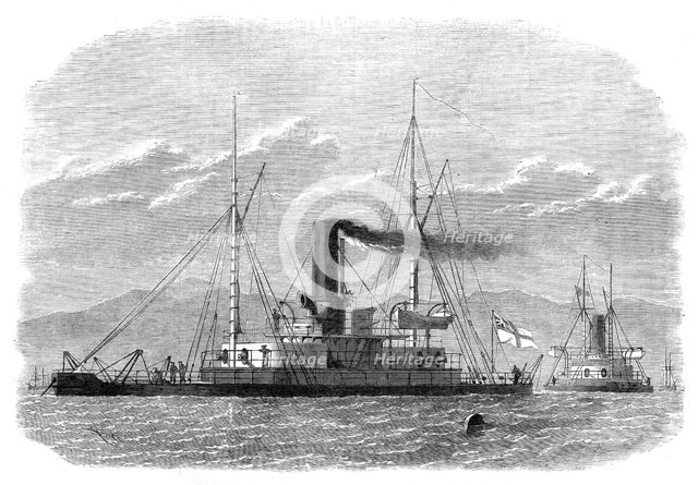 The turret-ships Abyssinia and Magdala, for the defence of Bombay Harbour, 1871. Creator: Unknown.