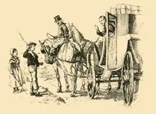 The tutor's carriage met them (1907). Creator: Unknown