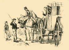 The tutor's carriage met them (1907). Creator: Unknown
