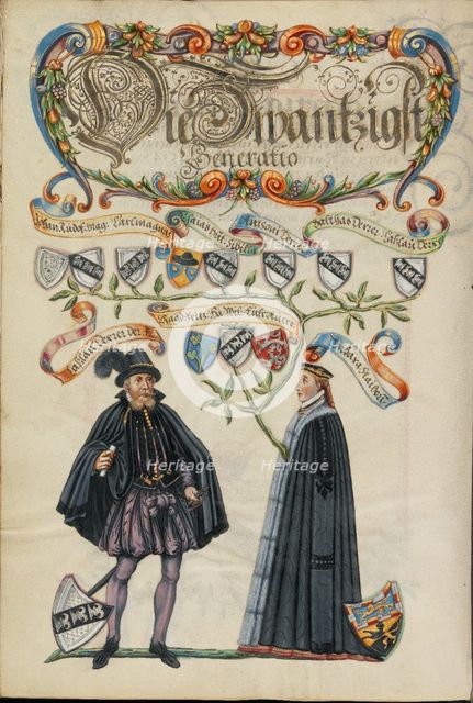 The Twentieth Generation, Lasslau Derrer, about 1626-1711. Creator: Unknown.