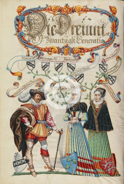 The Twenty-Third Generation, Hans Wilhelm Derrer, about 1626-1711. Creator: Unknown.