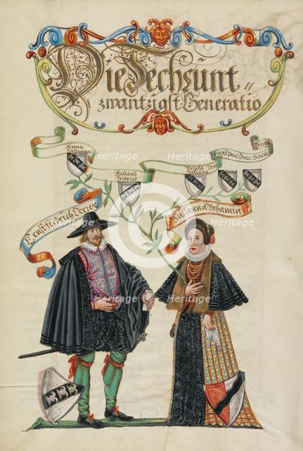 The Twenty-Sixth Generation, Ernst Friedrich Derrer, about 1626-1711. Creator: Unknown.