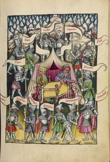 The Twelve Tribes of Israel; Weltchronik, about 1400-1410. Creator: Unknown