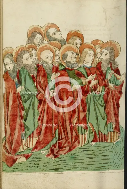 The Twelve Apostles; Barlaam und Josaphat, 1469. Creators: Hans Schilling, Diebolt Lauber.