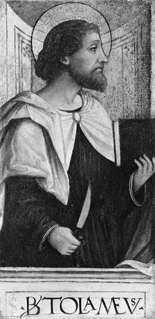 The Twelve Apostles: Saints Bartholomew, Andrew, Matthew, James the Greater..., Creator: Unknown