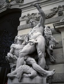 The twelve labours of Hercules; Sixth Task: To Kill the Stymphalian Birds, Vienna, Austria. Creator: Joseph Lax
