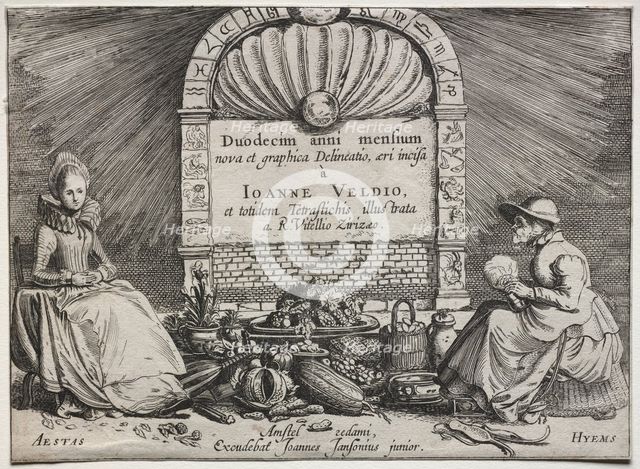 The Twelve Months. Creator: Jan van de Velde (Dutch, 1620-1662).