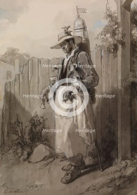 The Twelve Months: August, 1866. Creator: Paul Gavarni.