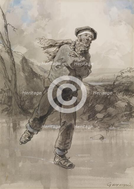 The Twelve Months: December, 1866. Creator: Paul Gavarni.